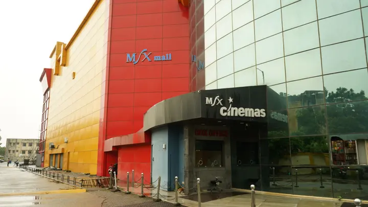 MSX Cinemas entrance canopy on the ground floor at MSX Mall, Greater Noida
