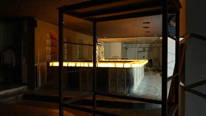 Lord of the Drinks interior under fit-out at MSX Mall, Greater Noida