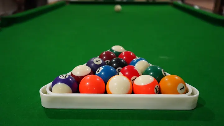 Snooker and pool tables on the games floor at MSX Mall, Greater Noida
