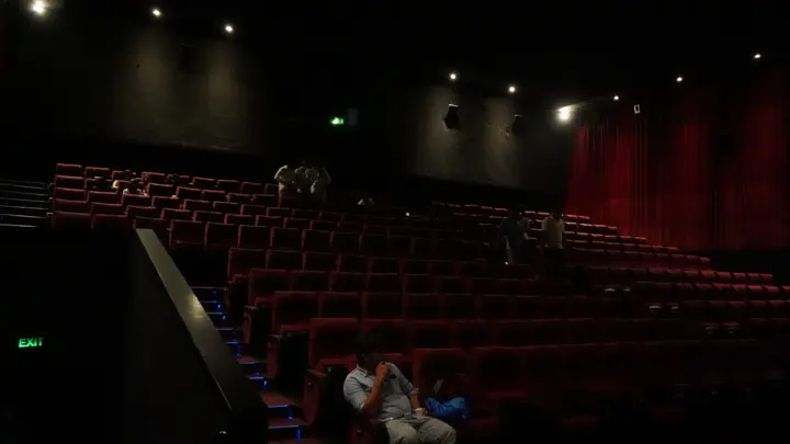 Audience inside an MSX Cinemas screen at MSX Mall, Greater Noida