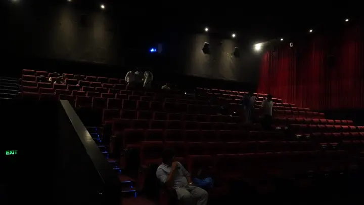 Audience inside an MSX Cinemas screen at MSX Mall, Greater Noida