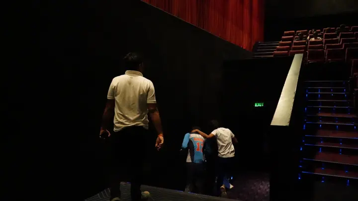 Audience inside an MSX Cinemas screen at MSX Mall, Greater Noida