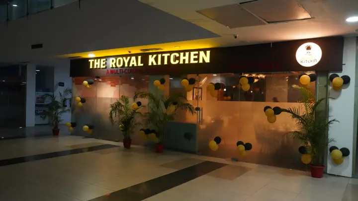 The Royal Kitchen restaurant interior at MSX Mall, Greater Noida