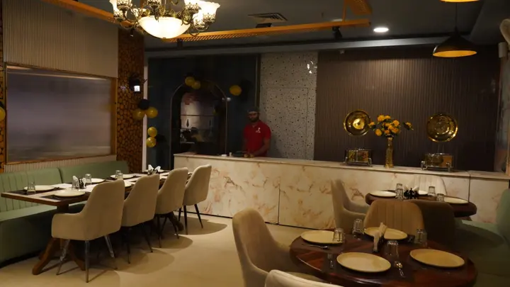 The Royal Kitchen restaurant interior at MSX Mall, Greater Noida